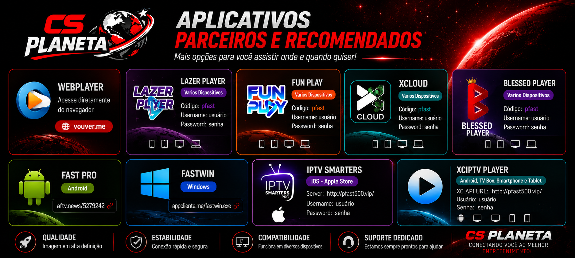 cs claro cs satélite cs net cs net cabo cs cabo net cs hd cs claro hd cs net hd lista de canais iptv cs planeta